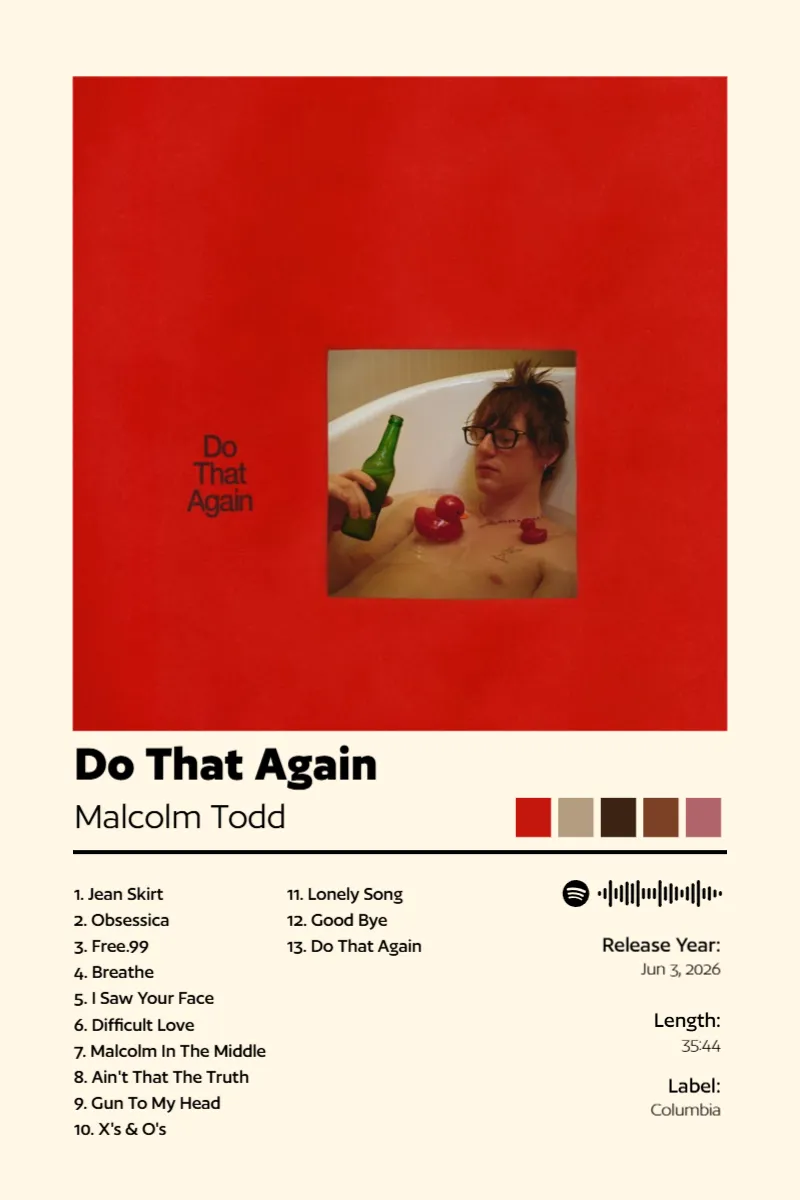 Do That Again · Do That Again · Malcolm Todd · 2:3 Album poster for Do That Again by Malcolm Todd
