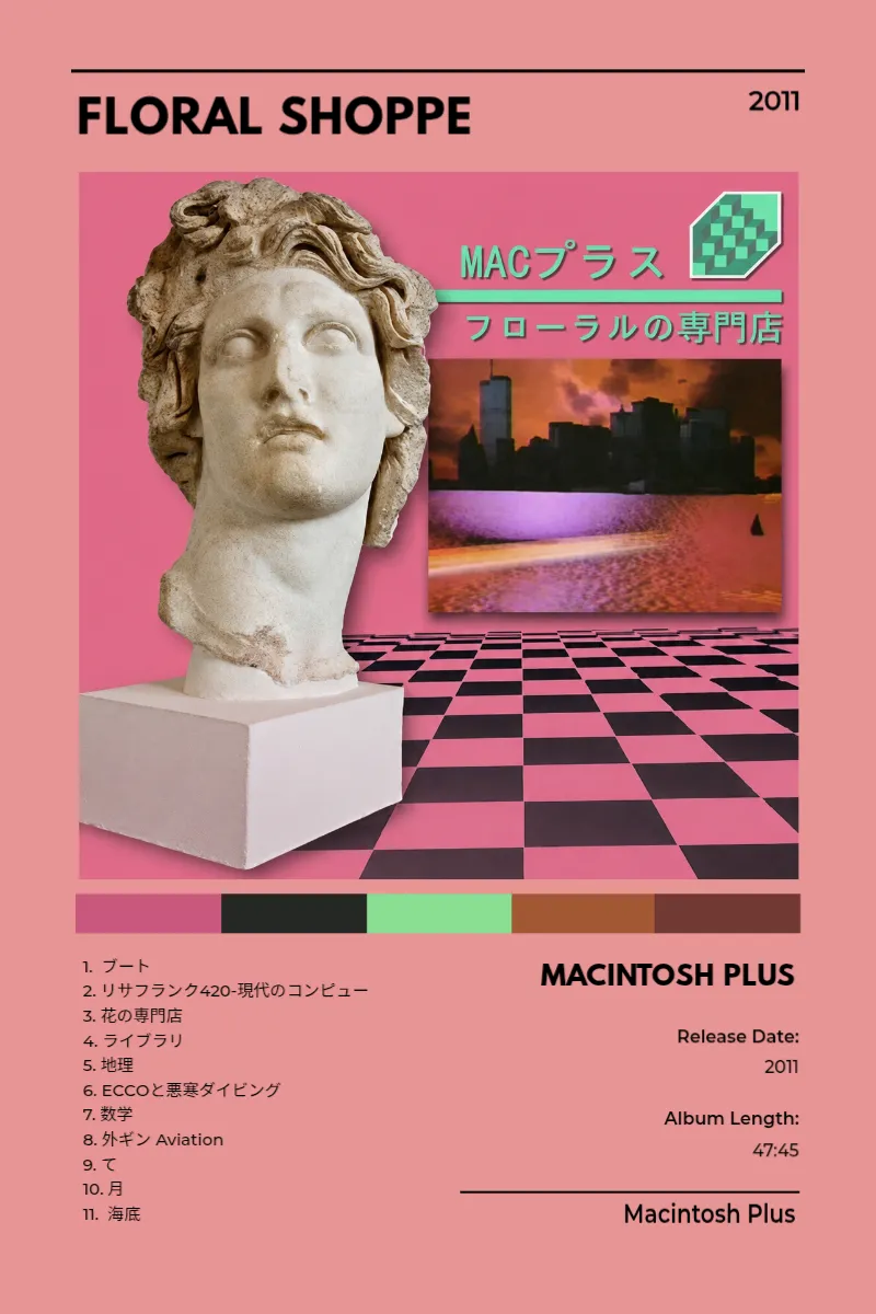 Album poster for Floral Shoppe by Macintosh Plus