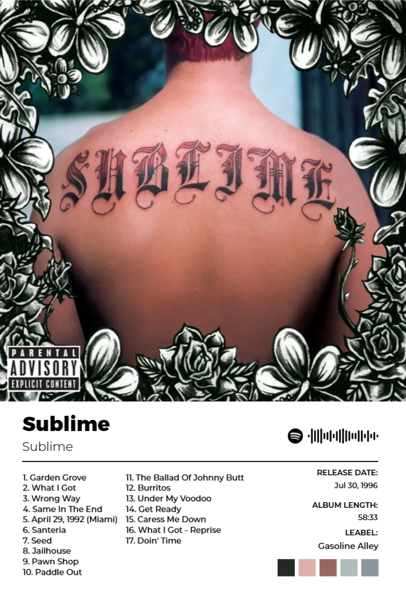 Sublime · Sublime · Sublime · 2:3 Album poster for Sublime by Sublime