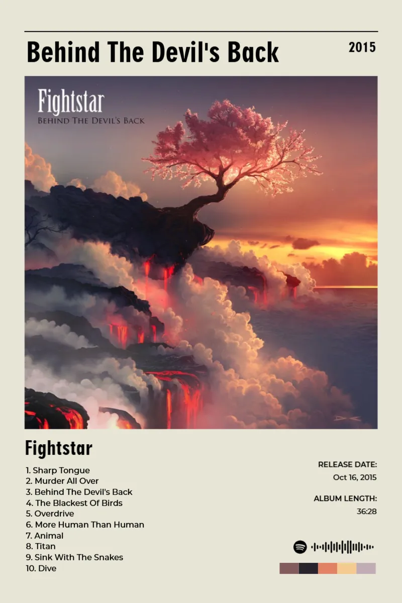 Behind The Devil's Back · Behind The Devil's Back · Fightstar · 2:3 Album poster for Behind The Devil's Back by Fightstar
