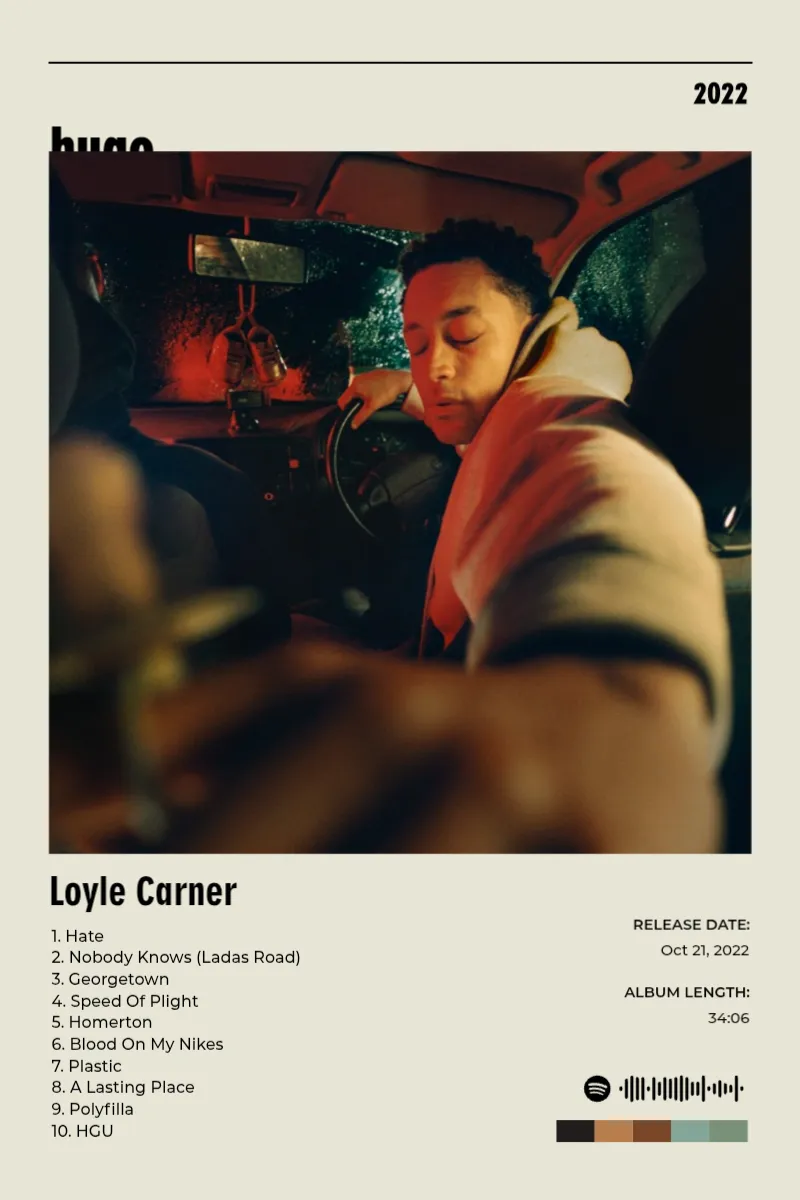Album poster for hugo by Loyle Carner