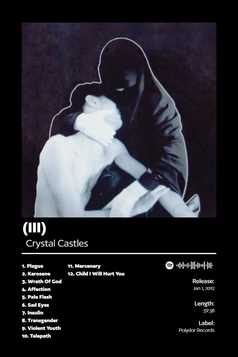 Album poster for (III) by Crystal Castles