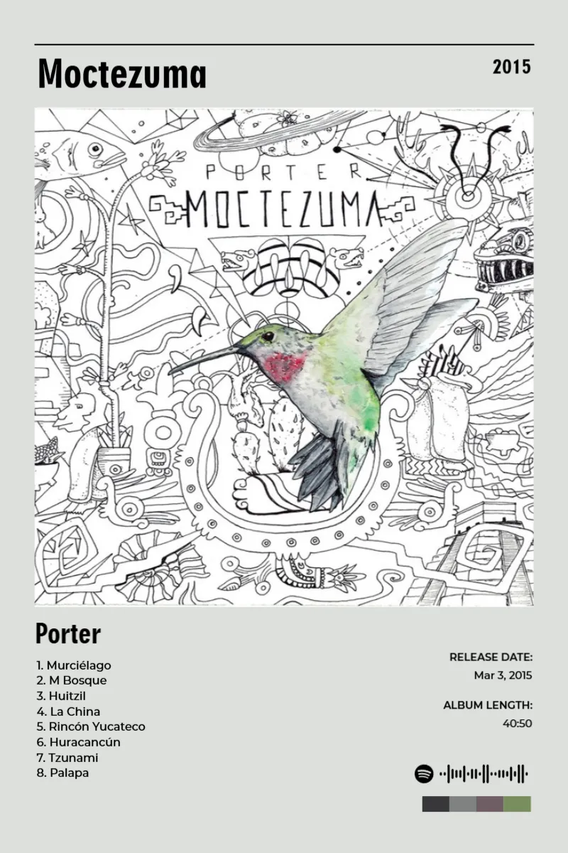 Moctezuma · Moctezuma · Porter · 2:3 Album poster for Moctezuma by Porter