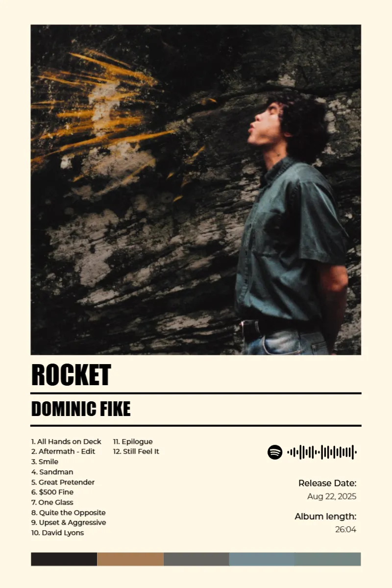 Album poster for Rocket by Dominic Fike