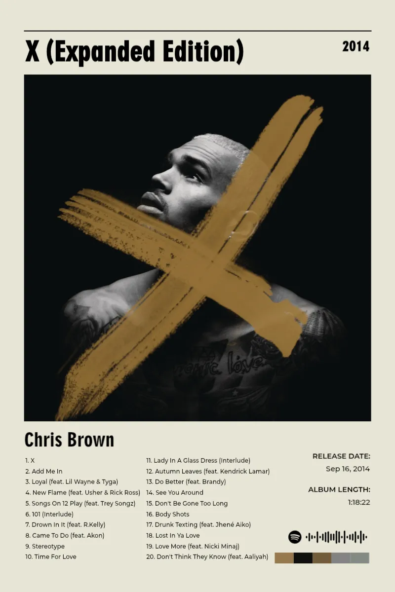 Album poster for X (Expanded Edition) by Chris Brown