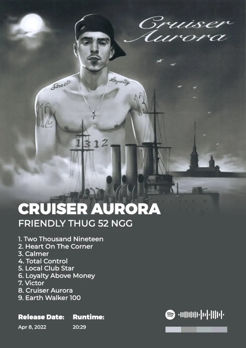 Album poster for Cruiser Aurora by FRIENDLY THUG 52 NGG