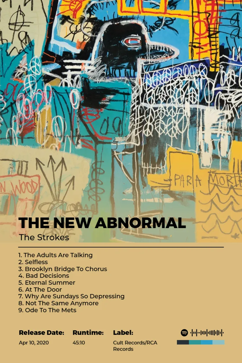 The New Abnormal · The New Abnormal · The Strokes · 2:3 Album poster for The New Abnormal by The Strokes