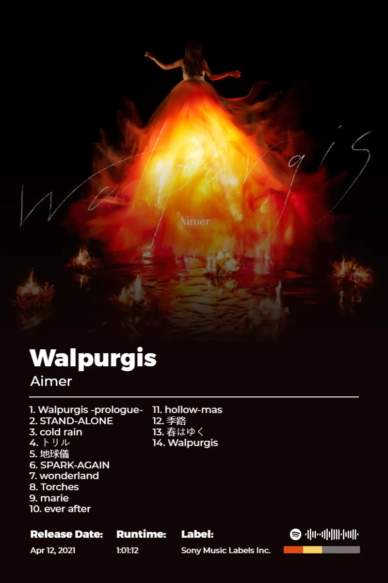 Album poster for Walpurgis by Aimer