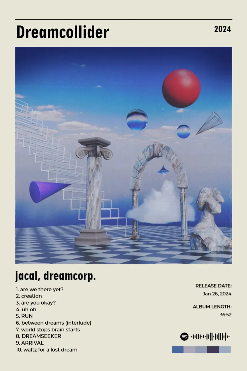 Dreamcollider · Dreamcollider · jacal, dreamcorp. · 2:3 Album poster for Dreamcollider by jacal, dreamcorp.