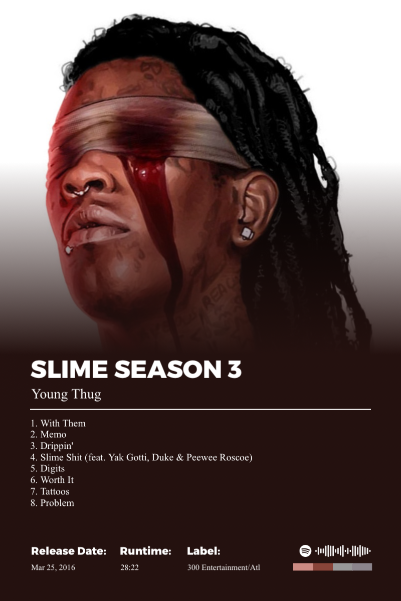 Slime Season 3 · Slime Season 3 · Young Thug · 2:3 Album poster for Slime Season 3 by Young Thug