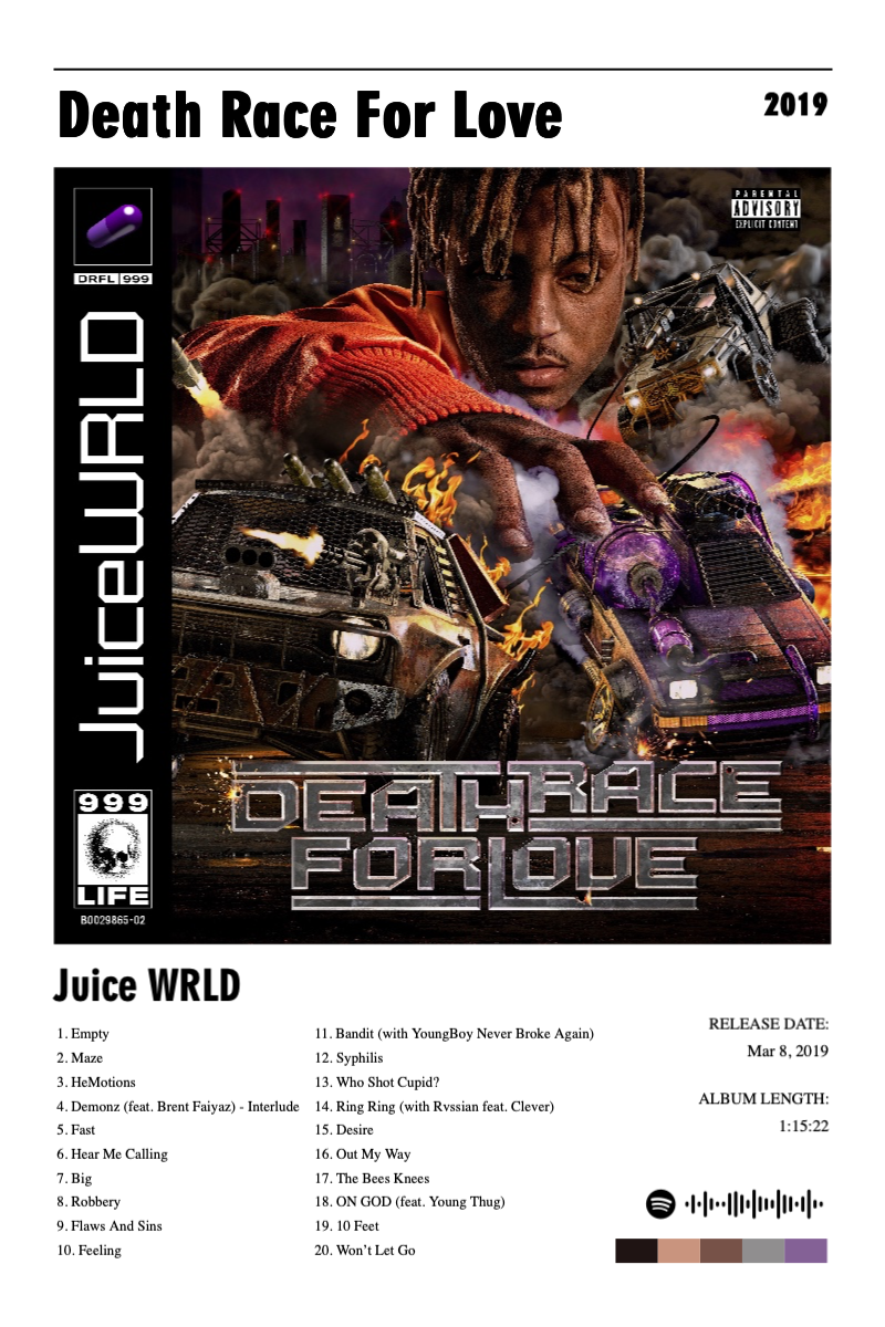 Album poster for Death Race For Love (Bonus Track Version) by Juice WRLD