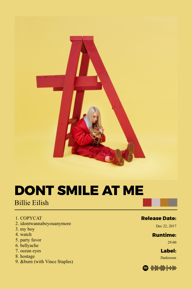 dont smile at me · dont smile at me · Billie Eilish · 2:3 Album poster for dont smile at me by Billie Eilish