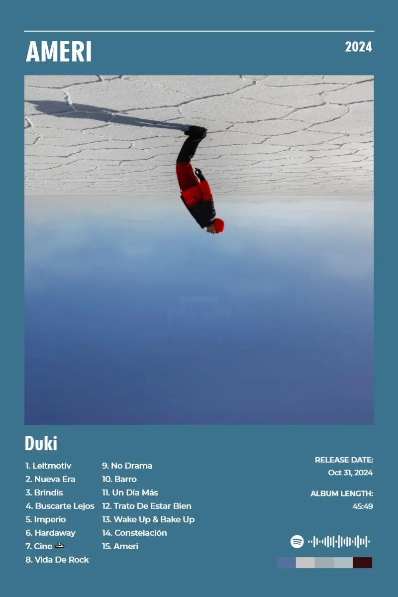 Album poster for AMERI by Duki
