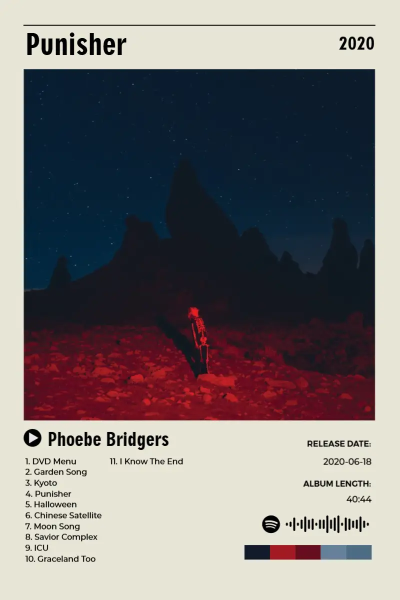 Album poster for Punisher by Phoebe Bridgers