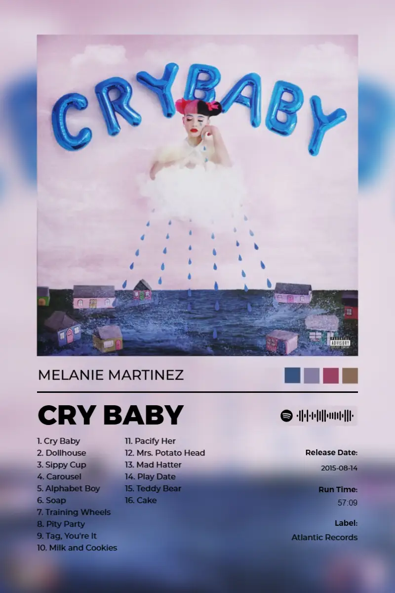Album poster for Cry Baby (Deluxe Edition) by Melanie Martinez