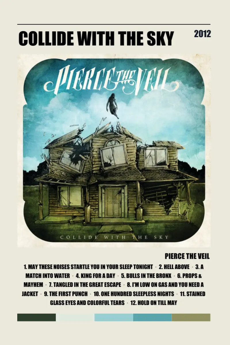 Album poster for Collide With The Sky by Pierce The Veil