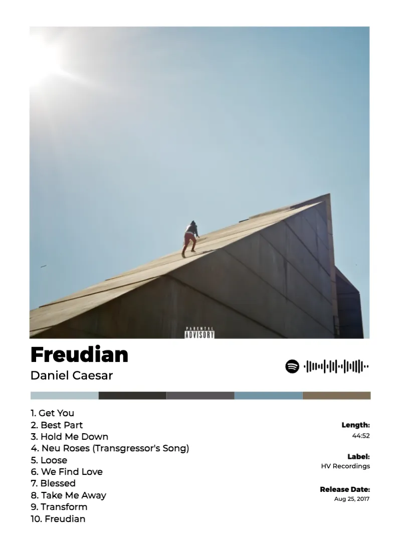 Album poster for Freudian by Daniel Caesar
