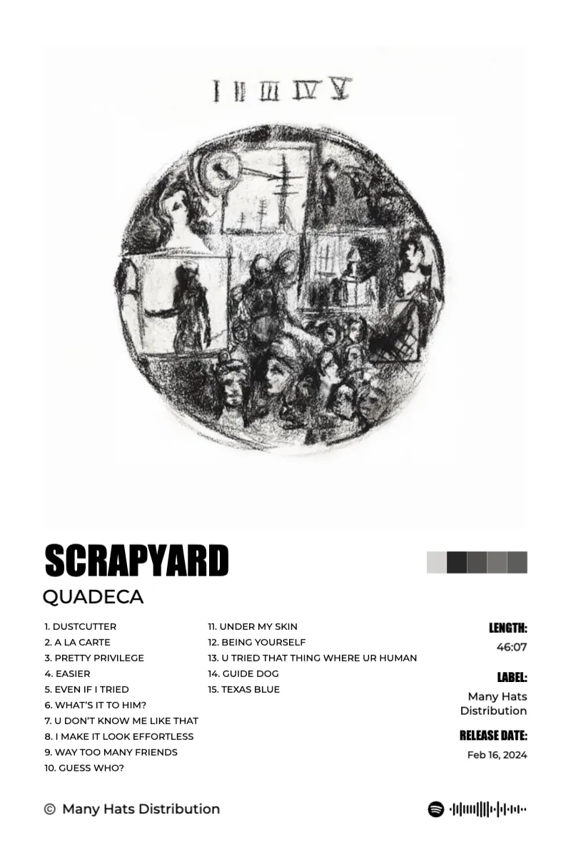 Album poster for SCRAPYARD by Quadeca
