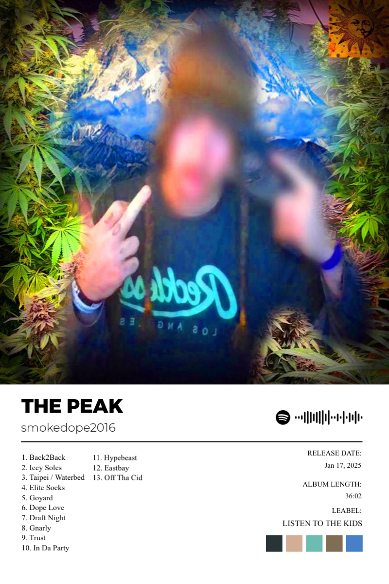 Album poster for THE PEAK by smokedope2016