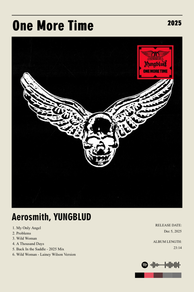 Album poster for One More Time by Aerosmith, YUNGBLUD
