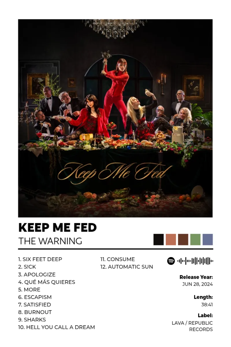 Album poster for Keep Me Fed by The Warning