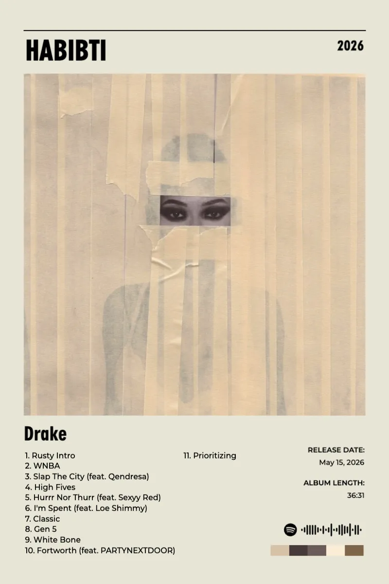 Album poster for HABIBTI by Drake