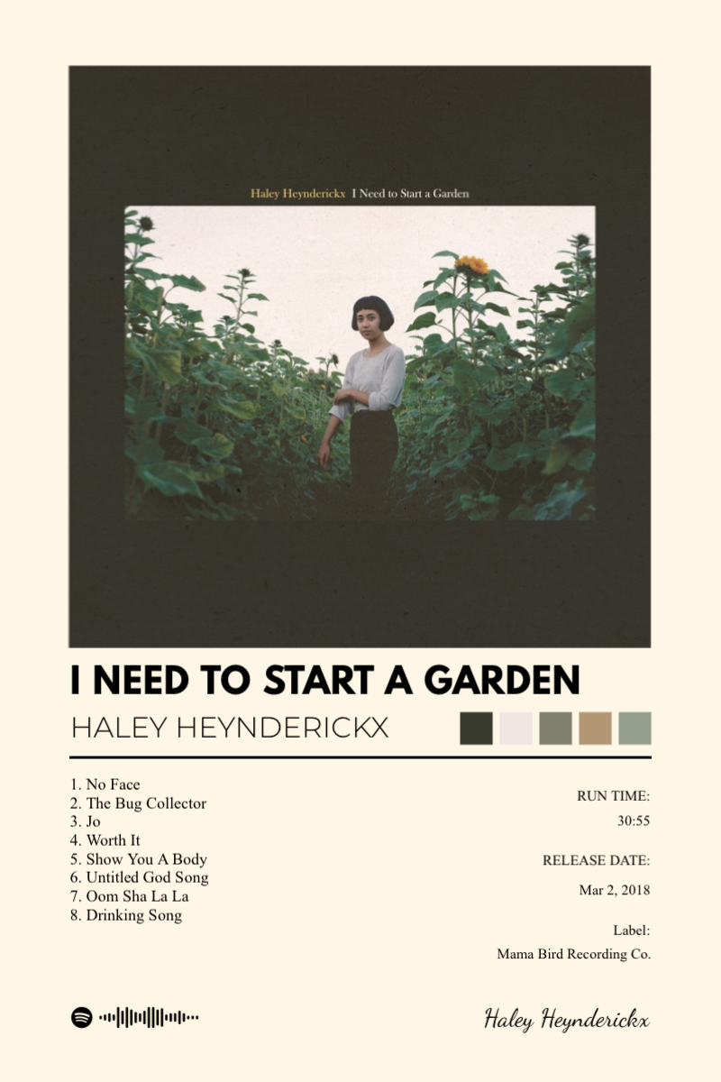 Album poster for I Need to Start a Garden by Haley Heynderickx
