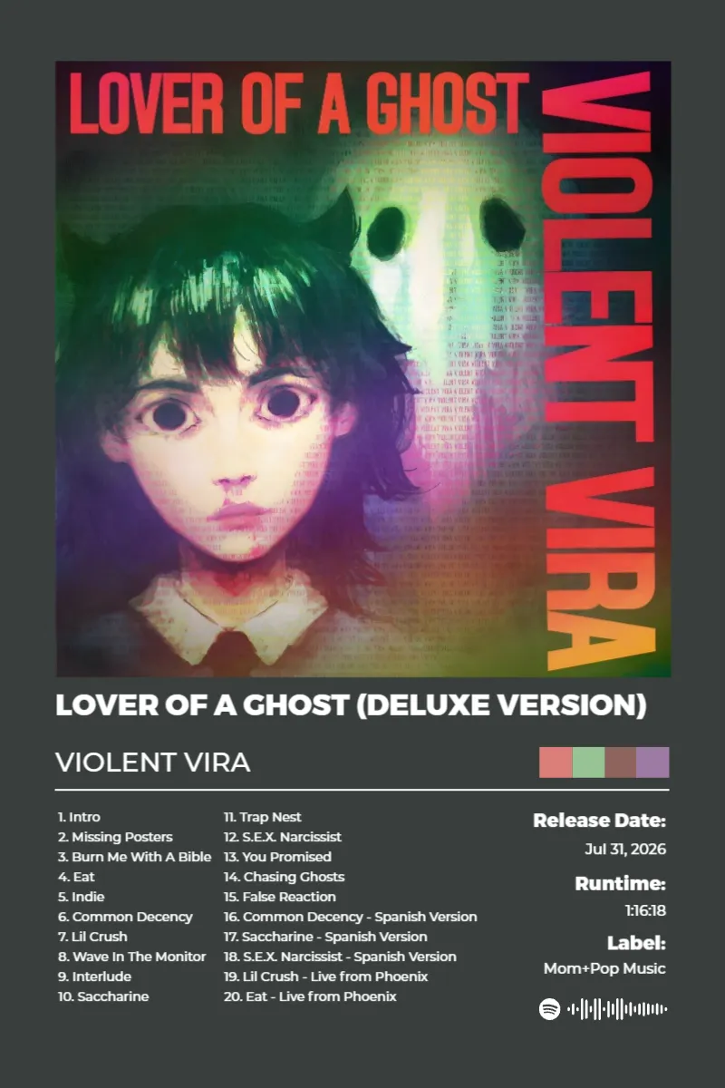 Album poster for Lover Of A Ghost (Deluxe Version) by VIOLENT VIRA