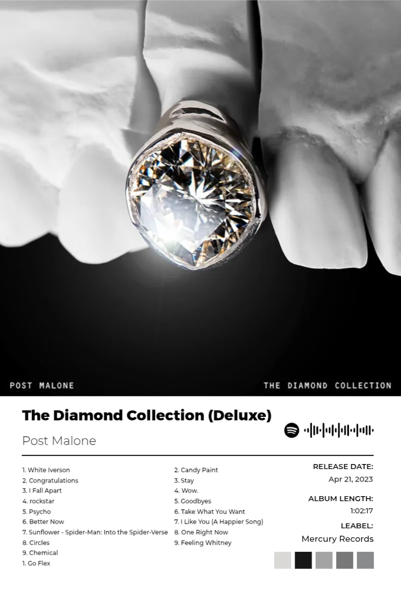 The Diamond Collection (Deluxe) · The Diamond Collection (Deluxe) · Post Malone · 2:3 Album poster for The Diamond Collection (Deluxe) by Post Malone