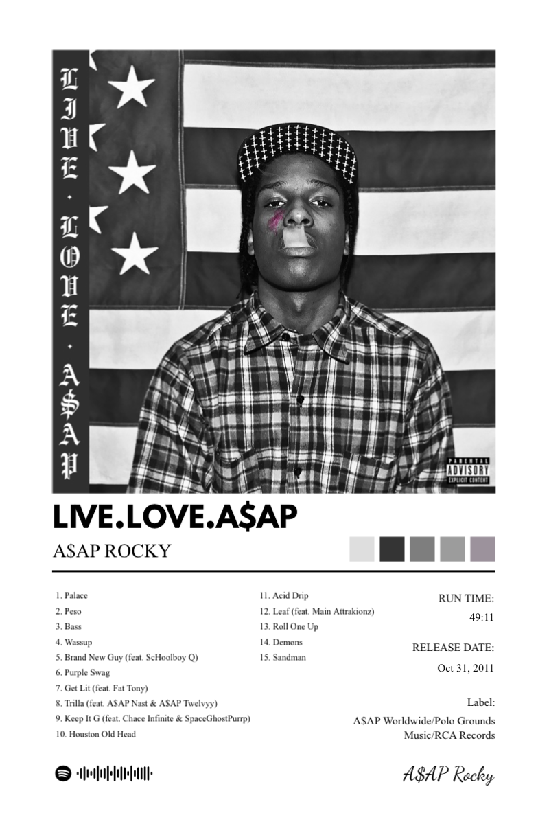 Album poster for LIVE.LOVE.A$AP by A$AP Rocky