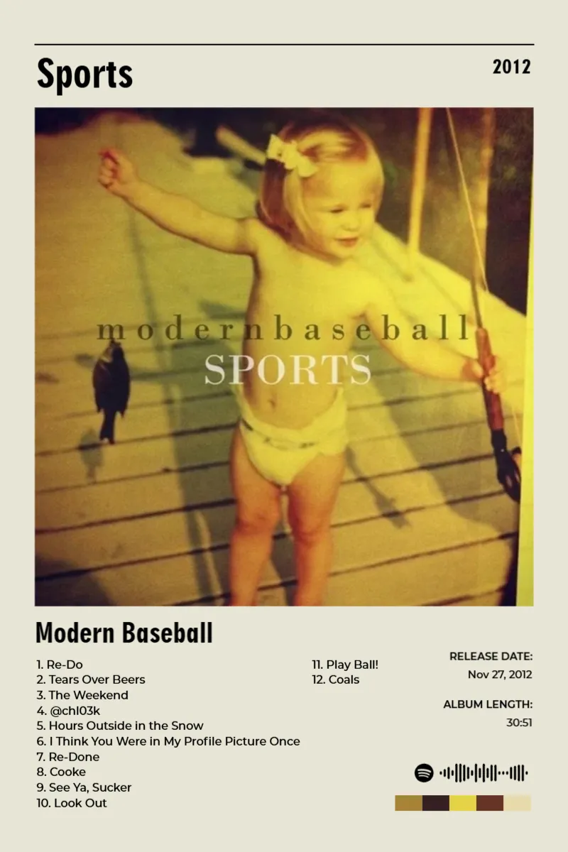 Album poster for Sports by Modern Baseball