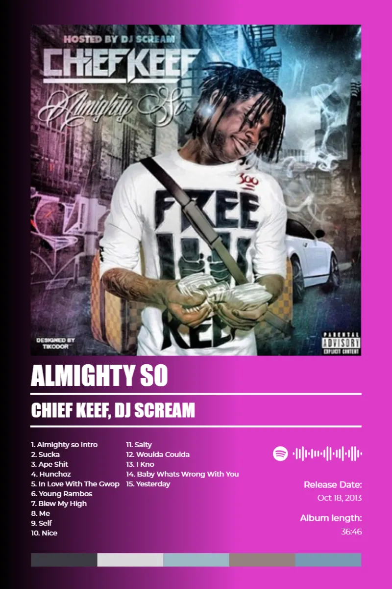 Album poster for Almighty So by Chief Keef, DJ Scream