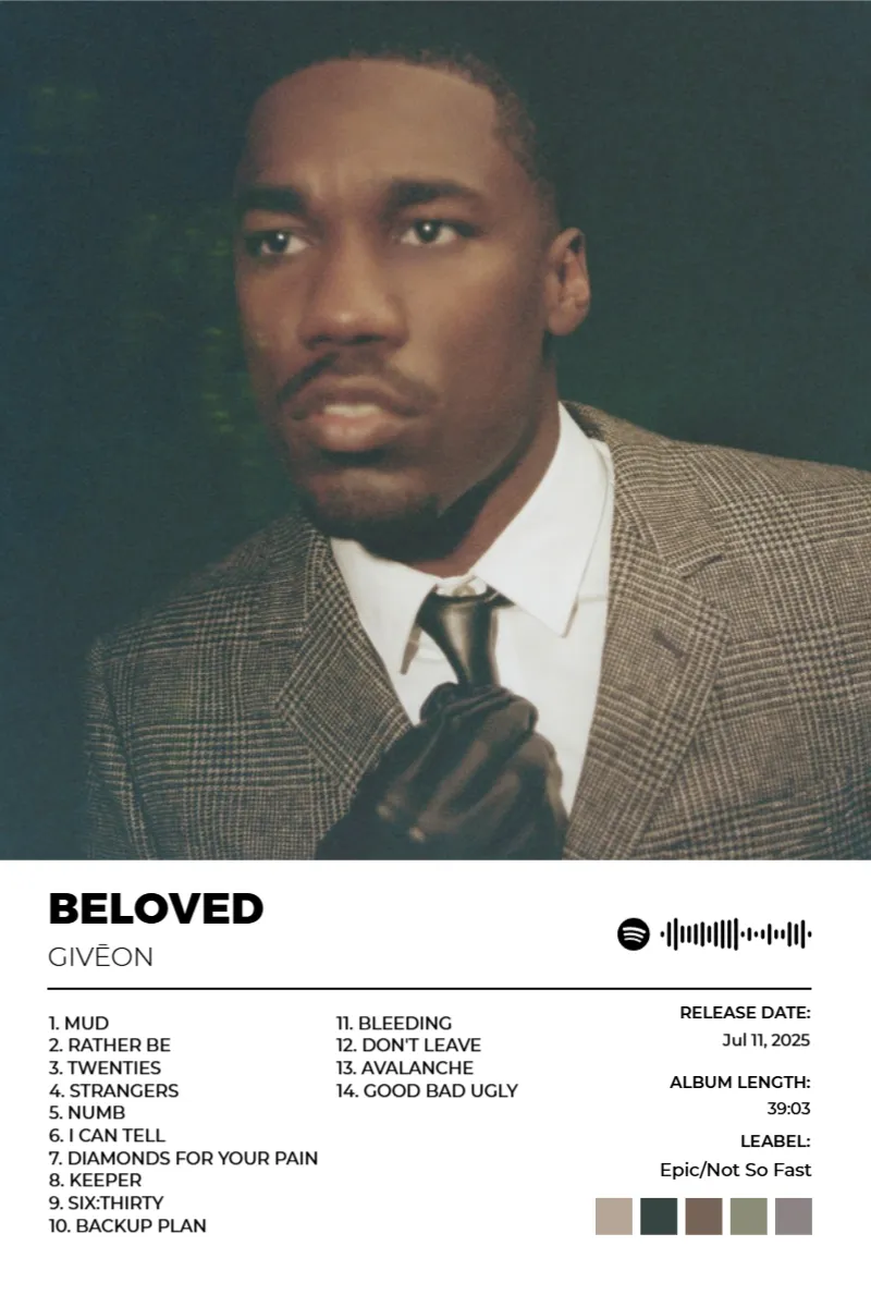 BELOVED · BELOVED · GIVĒON · 2:3 Album poster for BELOVED by GIVĒON