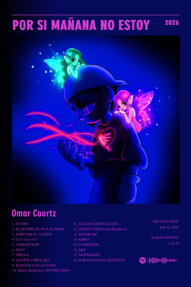 Album poster for POR SI MAÑANA NO ESTOY by Omar Courtz