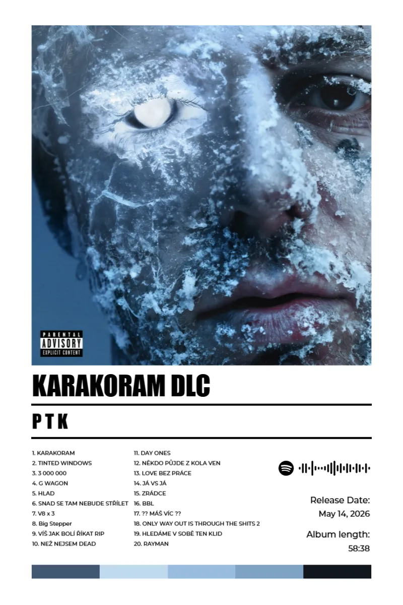 Album poster for KARAKORAM DLC by P T K