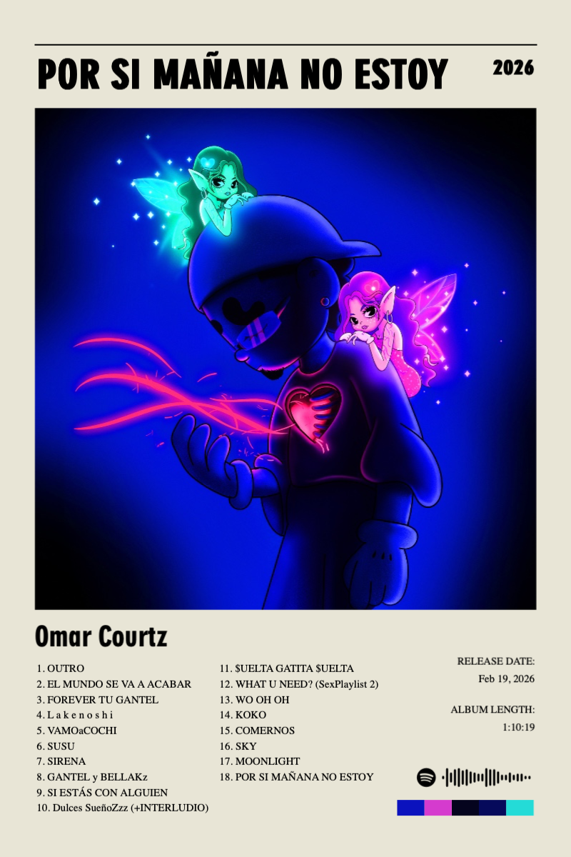 Album poster for POR SI MAÑANA NO ESTOY by Omar Courtz