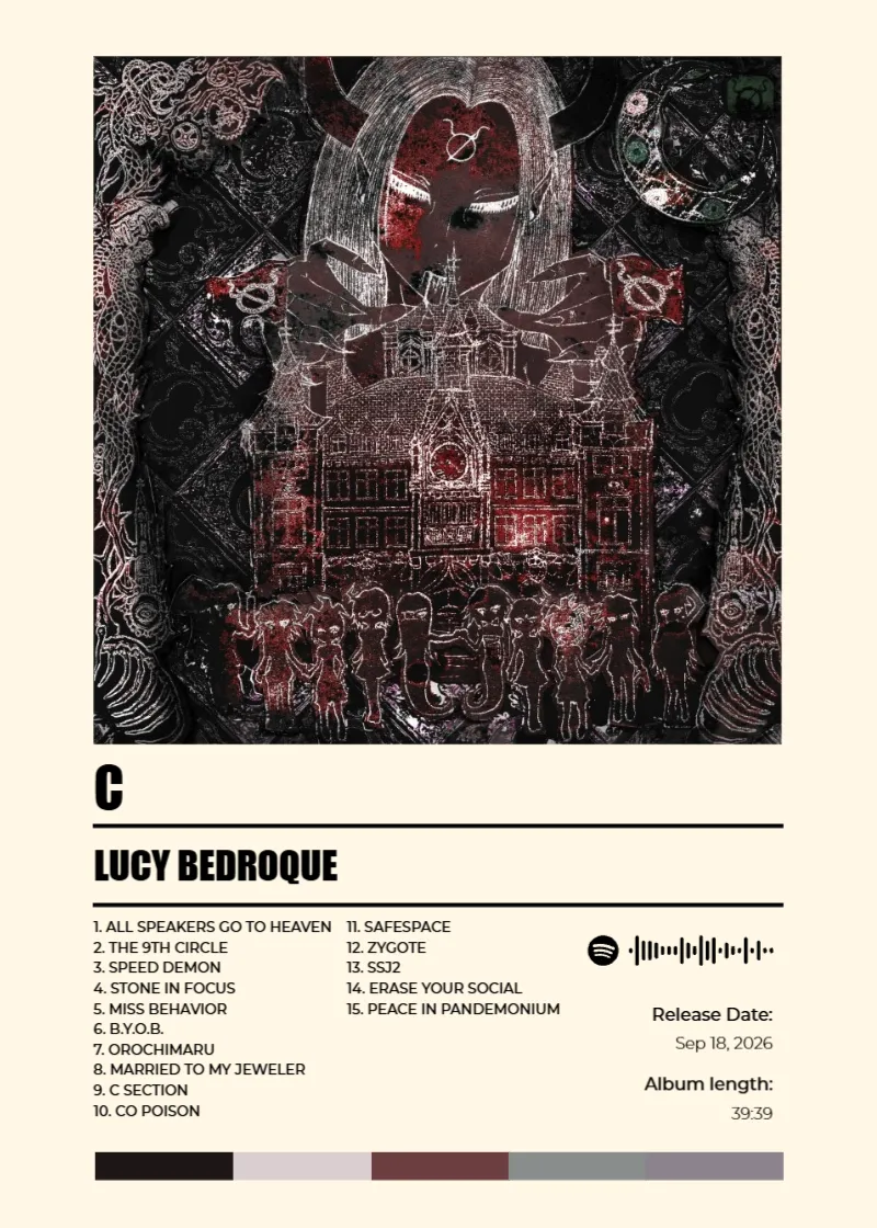Album poster for c by Lucy Bedroque