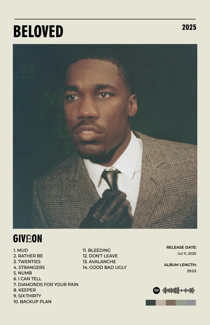 Album poster for BELOVED by GIVĒON