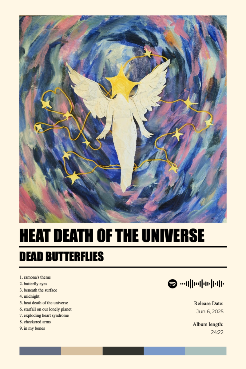 Album poster for heat death of the universe by Dead Butterflies