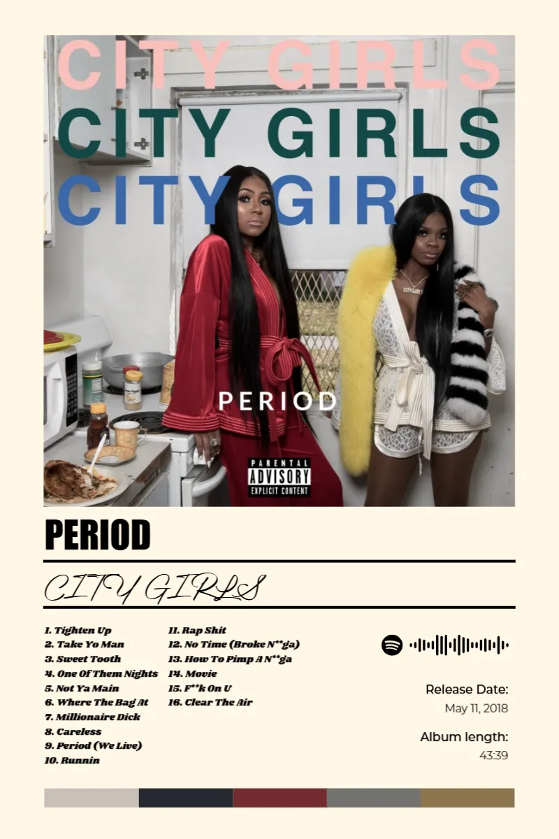 Album poster for PERIOD by City Girls