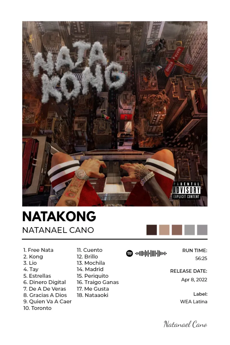 Album poster for NataKong by Natanael Cano