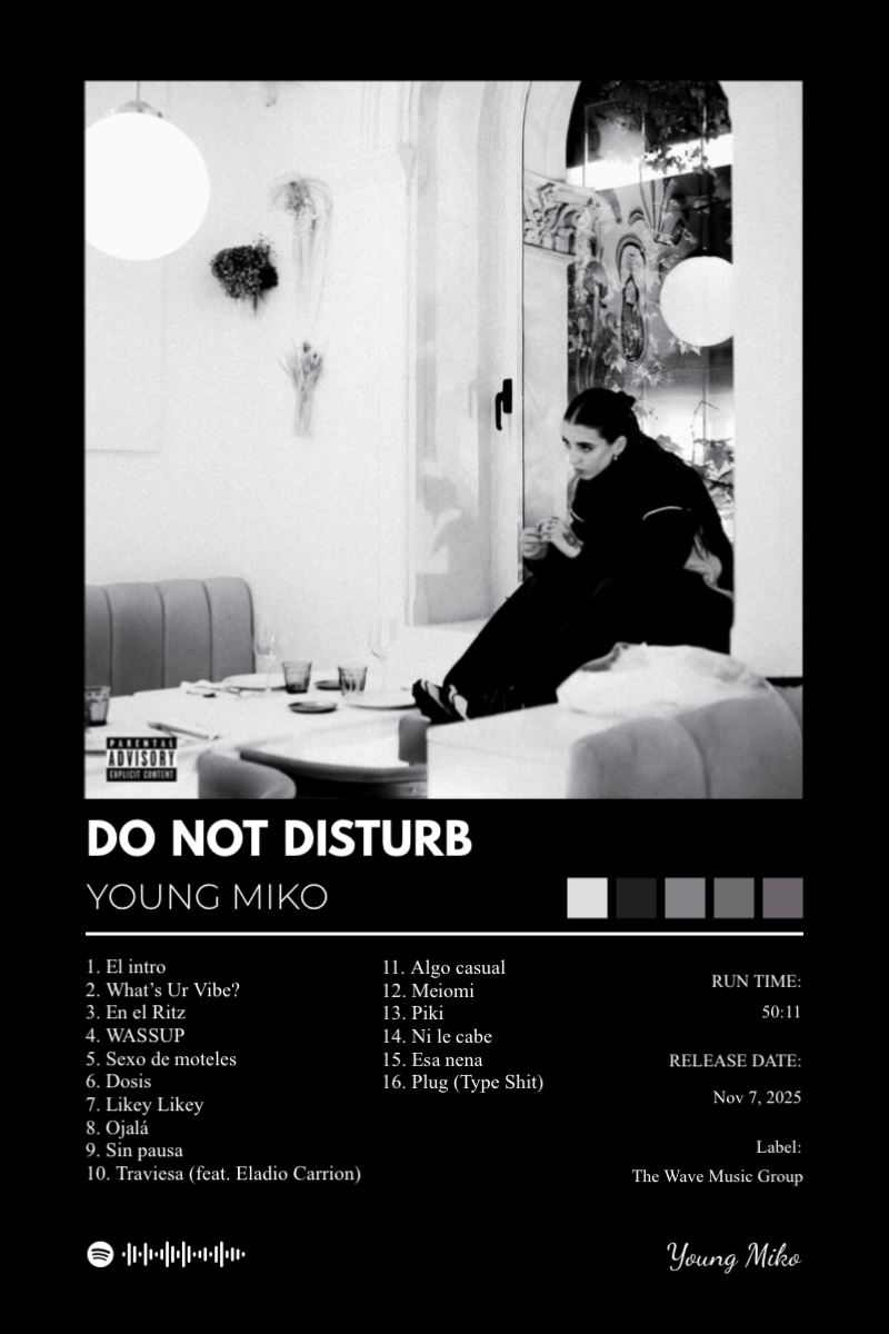 Album poster for Do Not Disturb by Young Miko