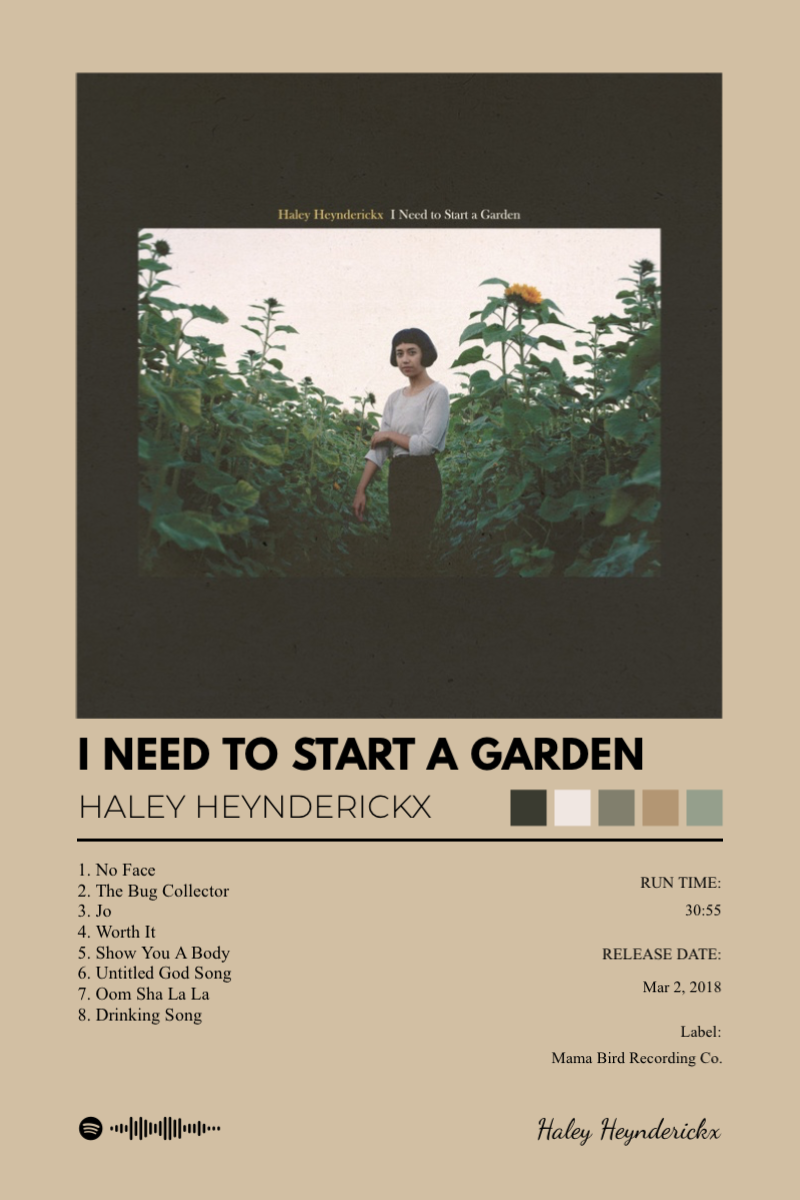 Album poster for I Need to Start a Garden by Haley Heynderickx