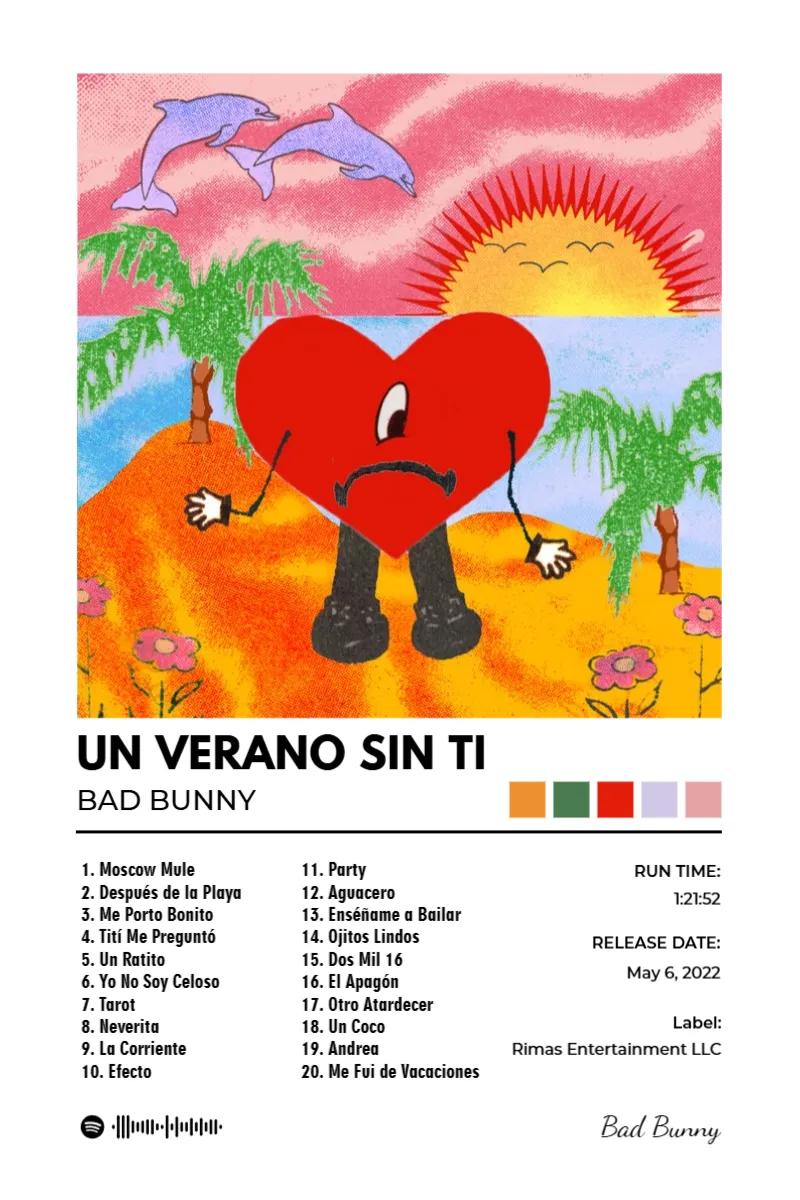 Album poster for Un Verano Sin Ti by Bad Bunny