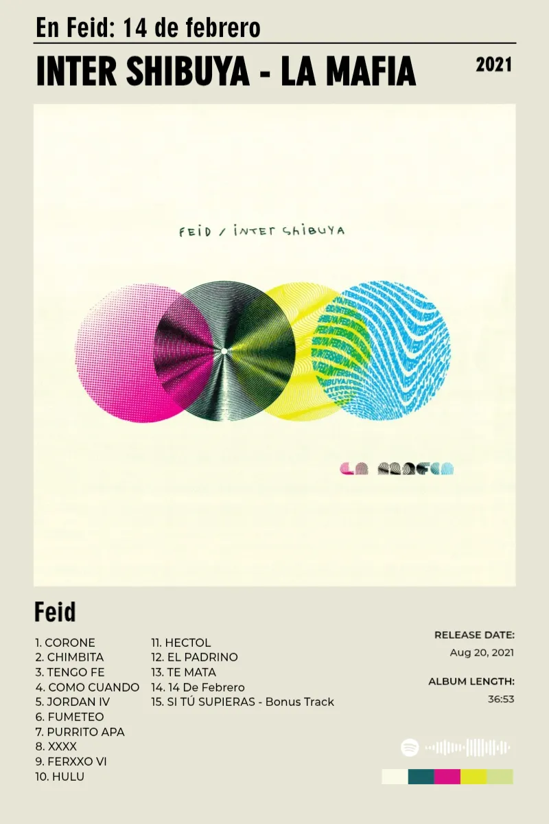Album poster for INTER SHIBUYA - LA MAFIA by Feid