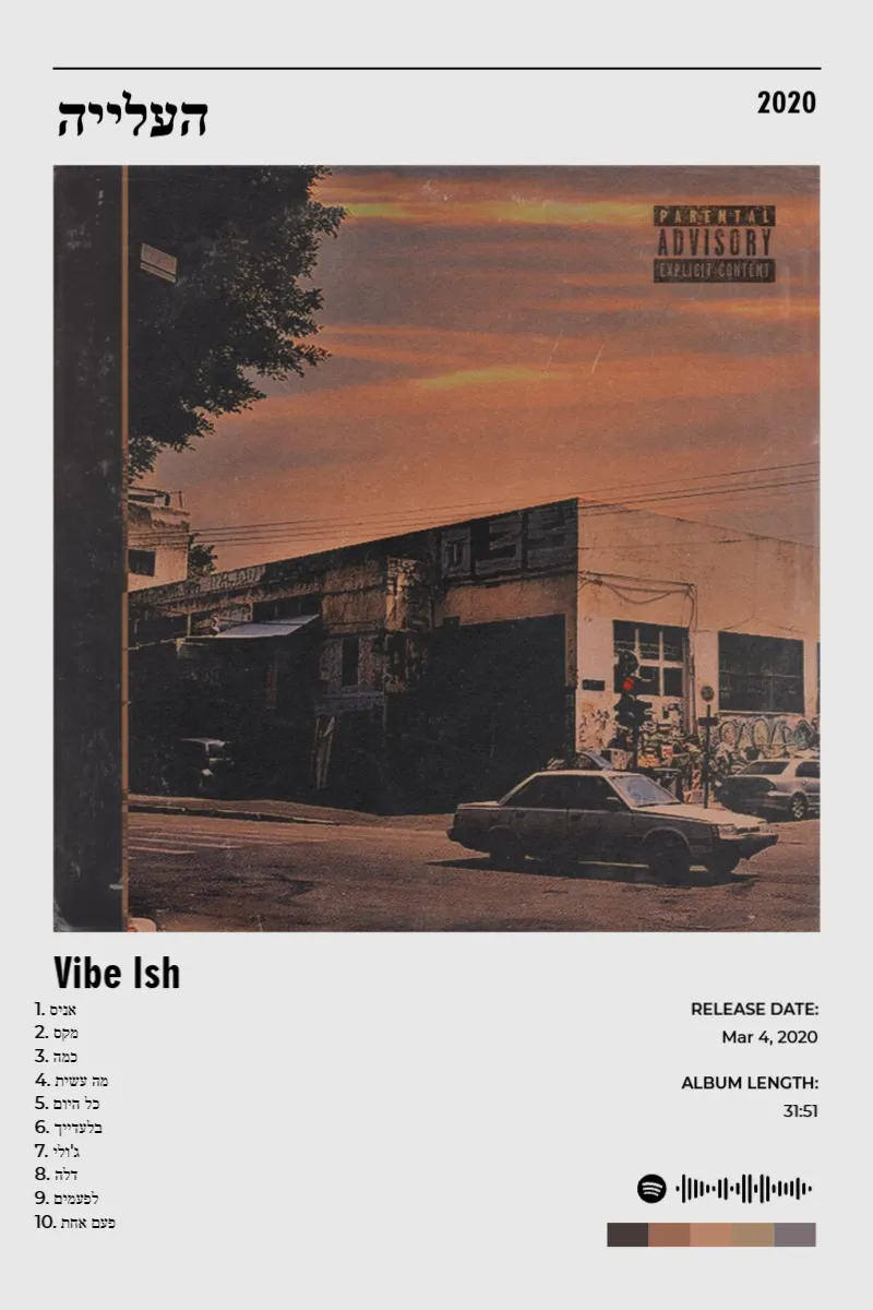 Album poster for העלייה by Vibe Ish