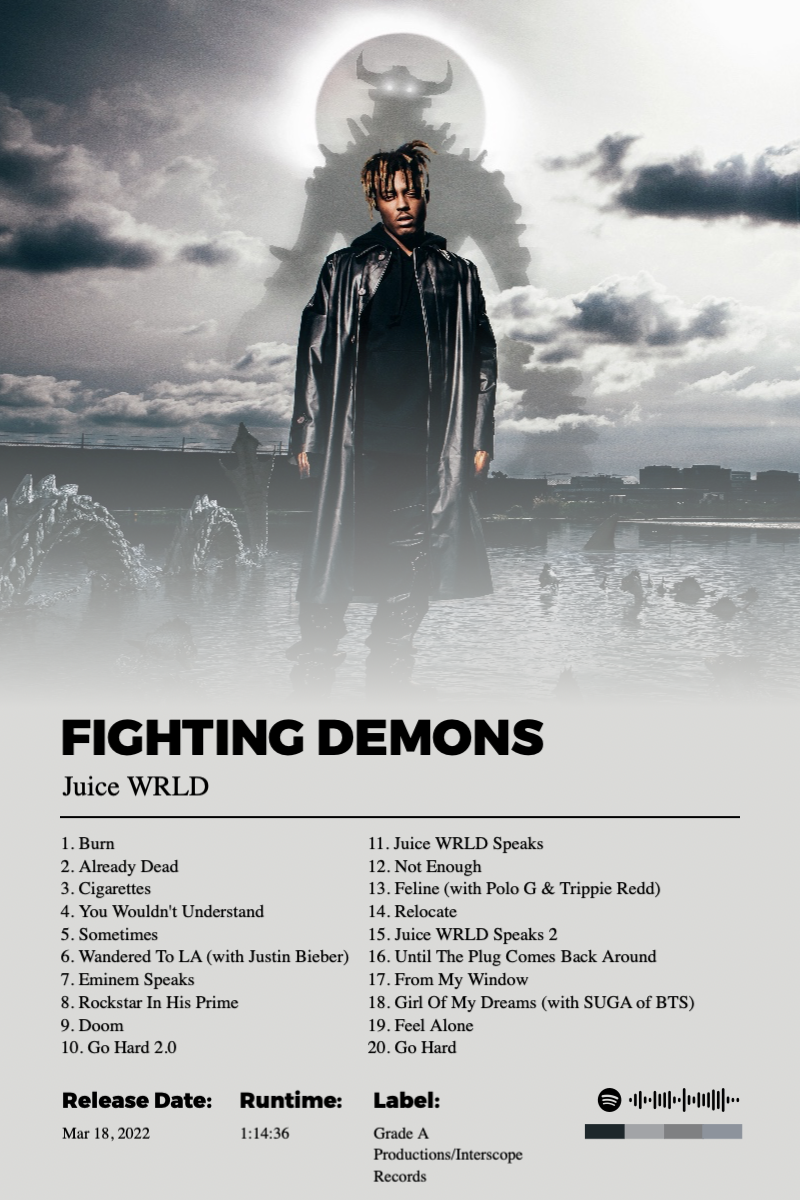 Album poster for Fighting Demons (Deluxe) by Juice WRLD