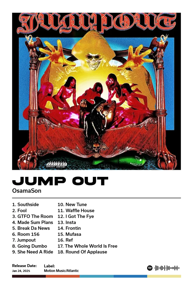 Jump Out · Jump Out · OsamaSon · 2:3 Album poster for Jump Out by OsamaSon