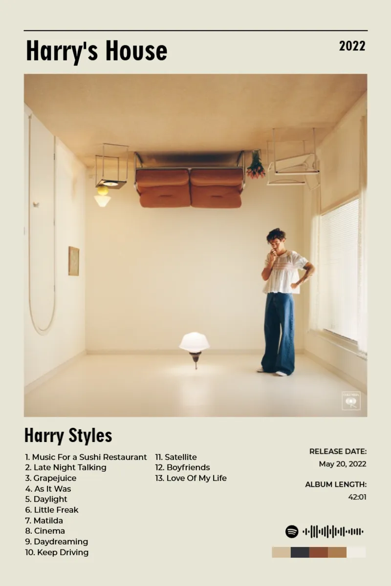 Album poster for Harry's House by Harry Styles