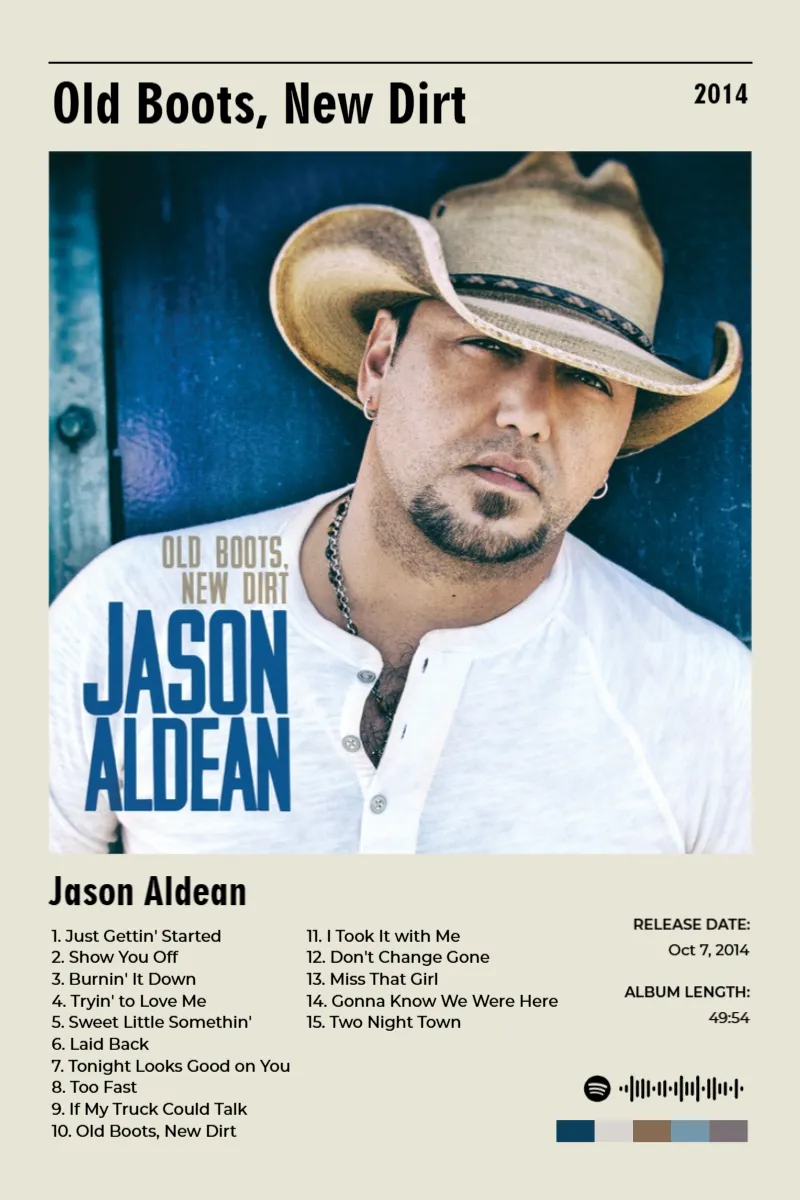 Old Boots, New Dirt · Old Boots, New Dirt · Jason Aldean · 2:3 Album poster for Old Boots, New Dirt by Jason Aldean
